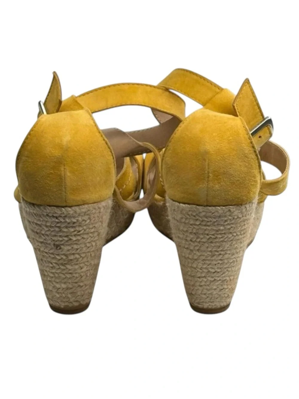 Castell Menorca ❤︎︎ Platform Espadrille Wedge Sandals ❤︎︎ Yellow Suede ❤︎︎ 40